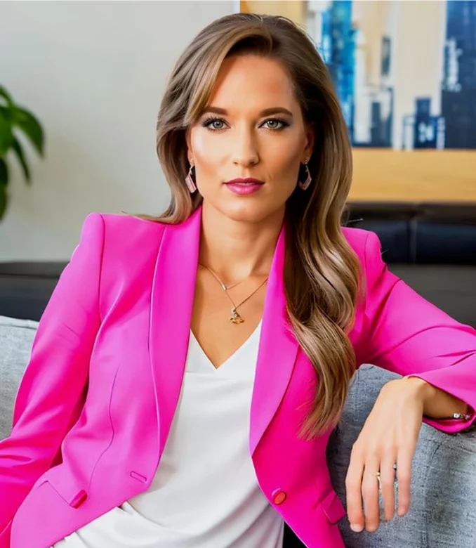 brittany lannen photo pink suit